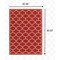 Homeroots 5 x 8 ft. Red & Ivory Trellis Indoor & Outdoor Area Rug 388661 - alternate 2